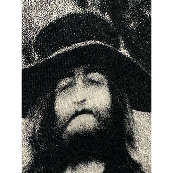 Vintage Beatles All Over Print Shirt In Field 1995 Size XL Fruit of the Loom - Picture 10 of 11